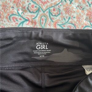 Athleta Black camo Athletic Skirt